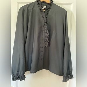 Vintage ruffled blouse